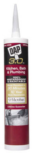 Dap® 00790 Kwik Seal Advanced Kitchen & Bath Adhesive Caulk, 9.0 Oz, White