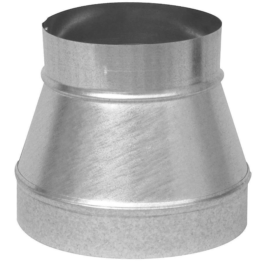 Imperial GV0787 Galvanized Taper Reducer/Increaser, No Crimp, 28 Gauge, 7" x 6"