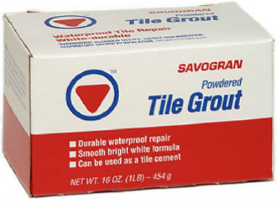 Savogran 12841 Waterproof Powdered Tile Grout, 1 Lb, White