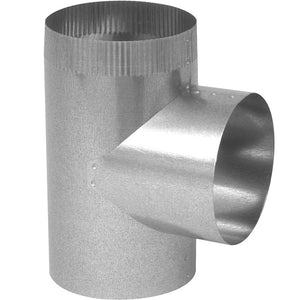 Imperial GV1822 Galvanized Straight Tee, 26 Gauge, 3" x 3" x 3"