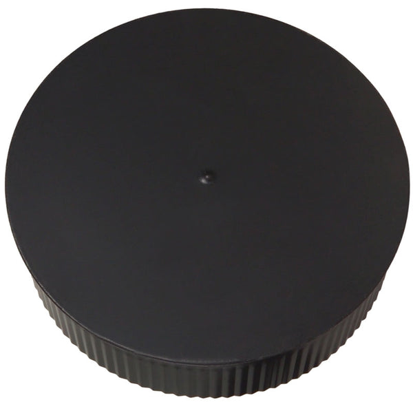 Imperial BM0153 Round Tee Cap, Small End, 8", Black