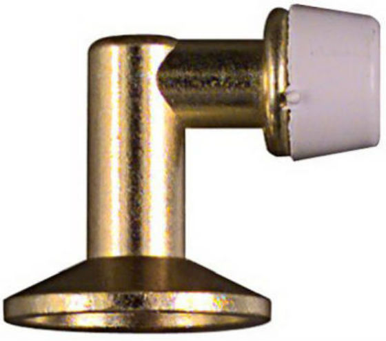 National Hardware® N154-500 Floor Mount Door Stop, Bright Brass