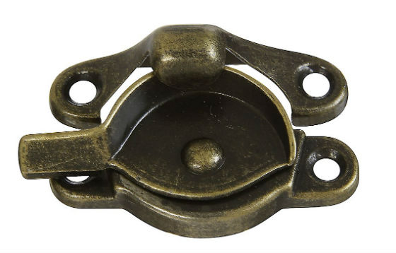 National Hardware® N148-809 Window Sash Lock with Screws, Antique Brass
