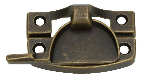 National Hardware® N170-761 Window Sash Lock with Screws, Antique Brass