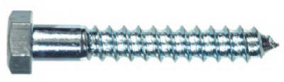 Hillman 230009 Hex Head Lag Bolt, 1/4 x 1.25'', Zinc, 100 Pack