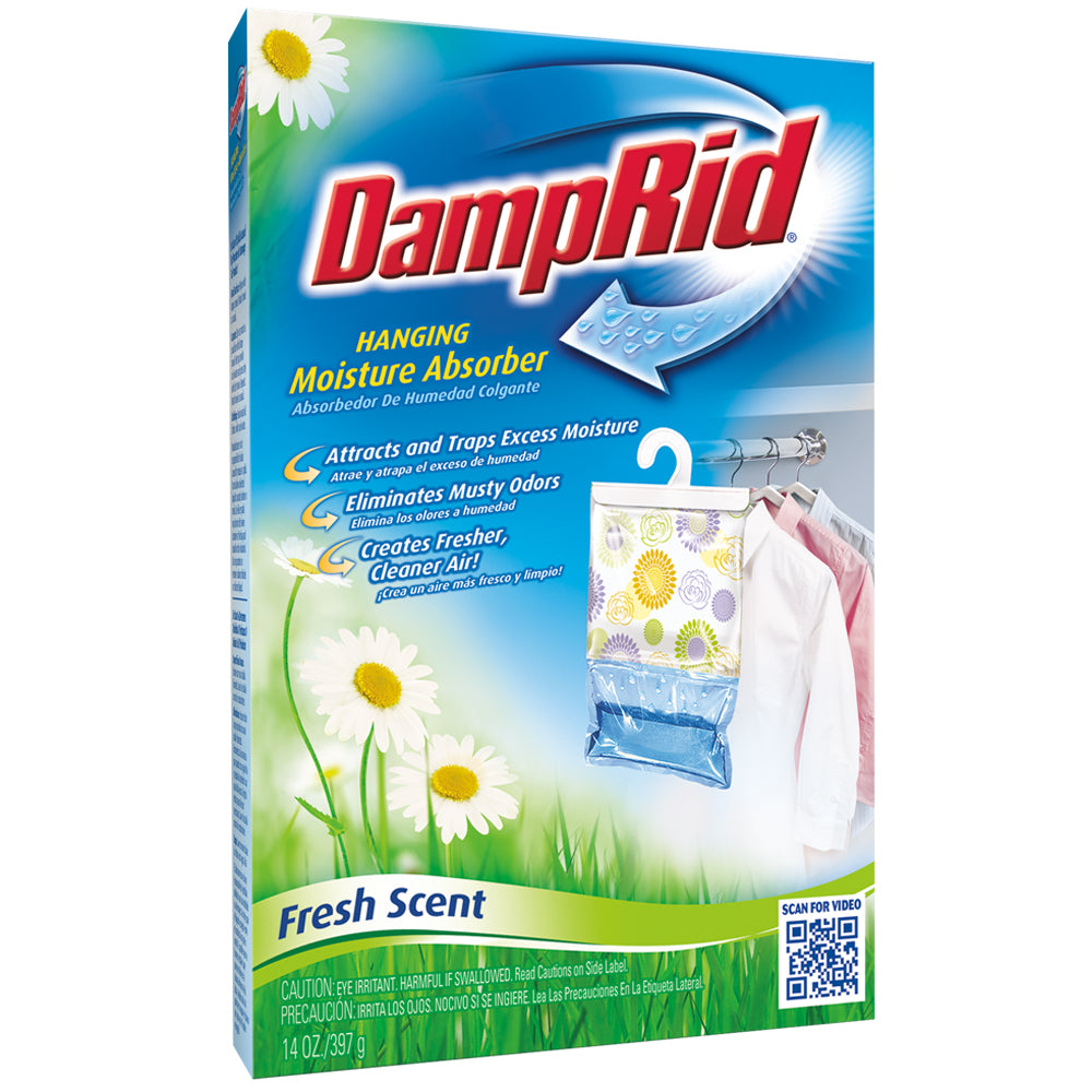 Damp Rid® FG80 Hanging Moisture Absorber, Fresh Scent, 14 Oz