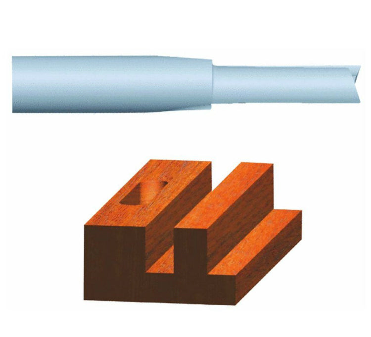 Vermont American® 23100 Carbide Tipped Silver Series Straight Bit, 1/8" x 5/16"