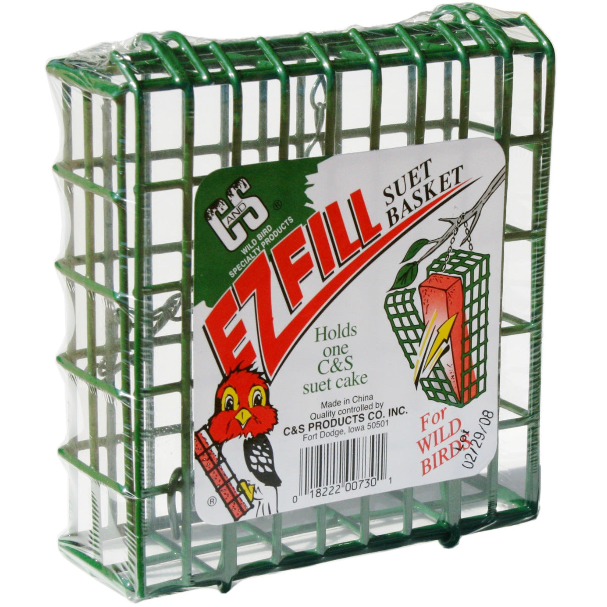 C&S® 730 E-Z Fill Suet Basket, Green