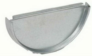 Amerimax CEN265 Galvanized Half Round End Cap, 5"