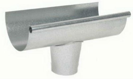Amerimax DE2653 Galvanized End with Drop Outlet, 5"