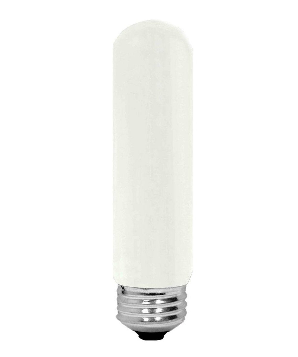 GE Lighting 45513 Incandescent Frosted T10 Tubular Light Bulb, Soft White, 25W
