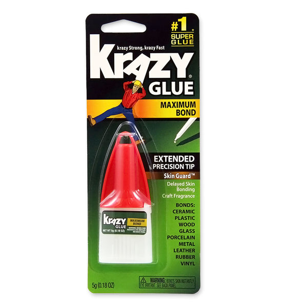 Krazy Glue® KG48348MR Maximum Bond Glue with Extended Precision Tip, 5-Gram