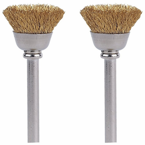 Dremel 536-02 Brass Brushes, 1/2", 2/Pack