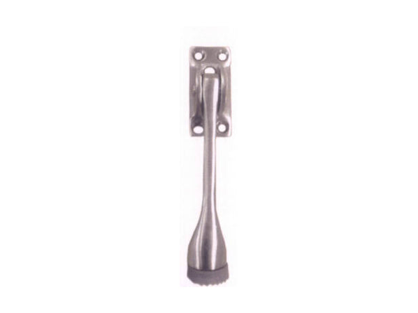 Tell DT100007 Kick Down Type Die Cast Brass Door Holder, 4", Satin Chrome