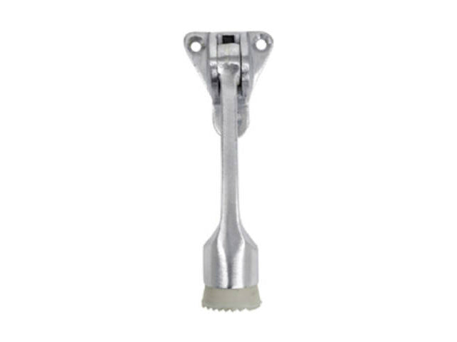 Tell DT100008 Die Cast Aluminum Door Holder, 4", Satin Chrome