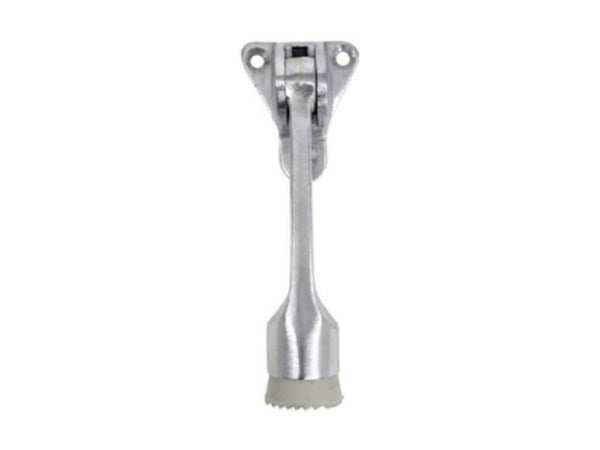 Tell DT100008 Die Cast Aluminum Door Holder, 4", Satin Chrome