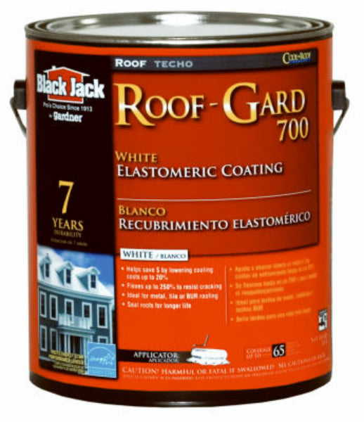 Black Jack 5527-1-20 Roof-Gard 700 White Elastomeric Roof Coating, 3.6 Qt