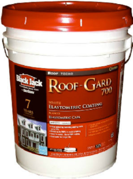 Black Jack® 5527-1-30 Roof-Gard 700 White Elastomeric Roof Coating, 4.75 Gallon