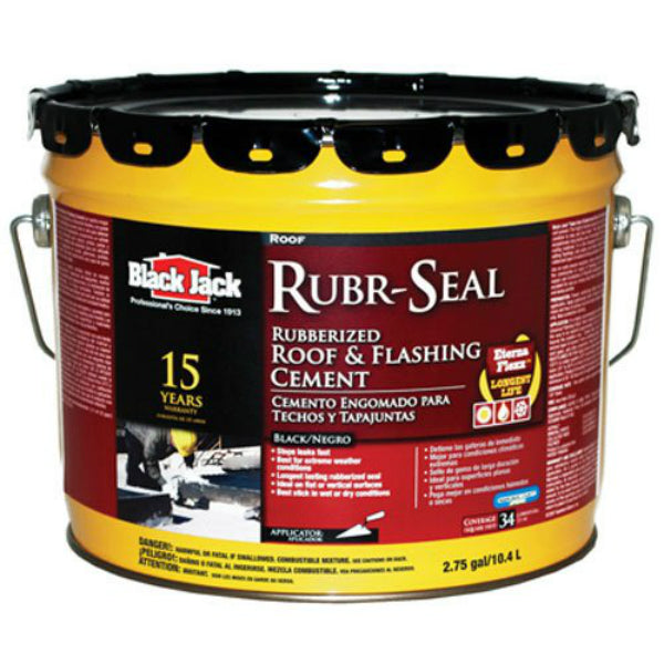 Black Jack® 6148-9-27 Rubr-Seal Rubberized Roof & Flashing Cemen, 2.75 Gallon