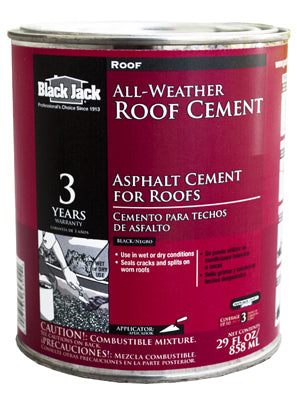 Black Jack® 6230-9-14 All-Weather Roof Cement, 29 Oz