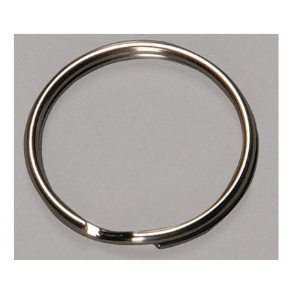 Hy-Ko KB107 Split Key Ring, 1-1/4", 100-Pack
