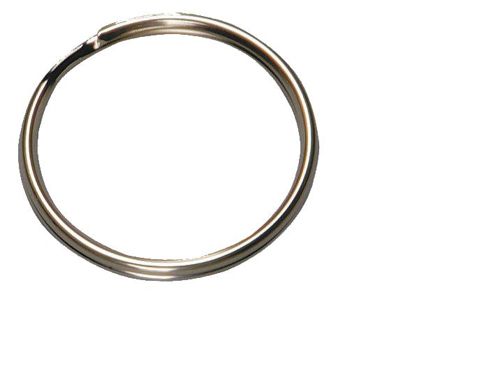Hy-Ko KB109 Split Key Ring, 1-1/2", 50-Pack