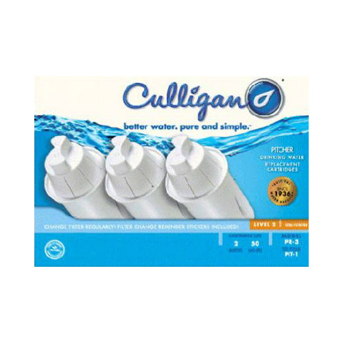 Culligan PR-3 Pitcher Replacement Cartridge, OP-1, 3-Pack