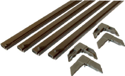 Slide-Co PL-7809 Make to Fit Screen Frame Kit, 36" x 36", Bronze Finish