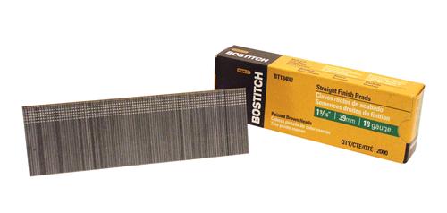 Bostitch® BT1340B Galvanized Brad Nails, 1-9/16", 18-Gauge, 2000-Pack