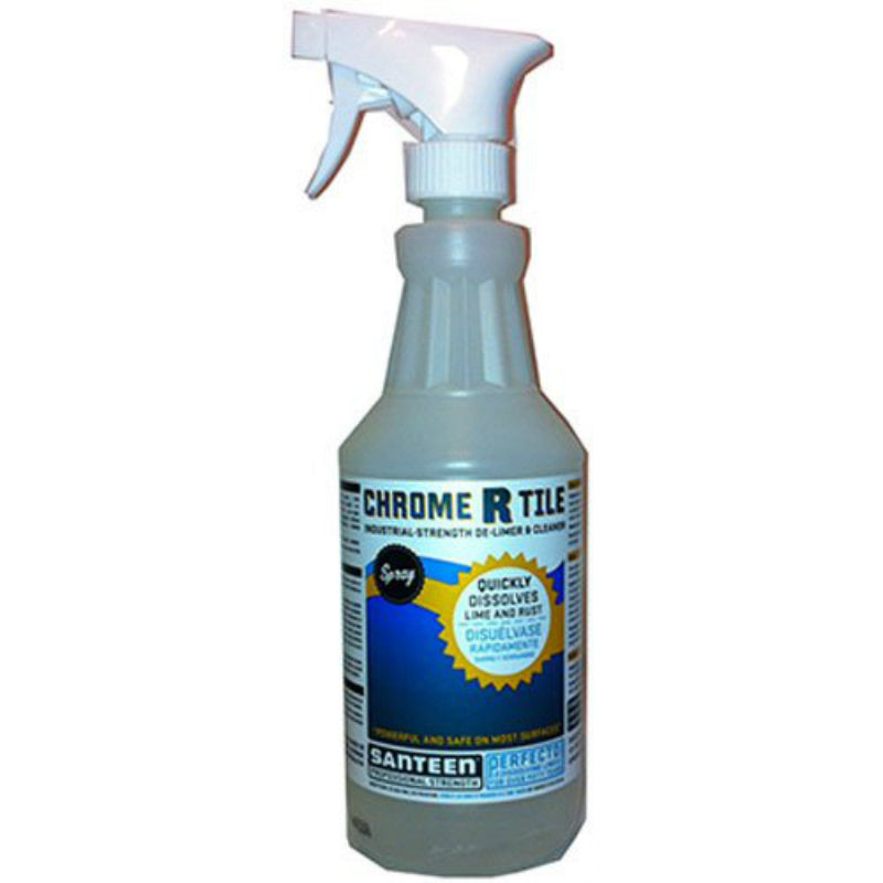 Santeen 0320 Industrial Strength Chrome & Tile Cleaner Spray, 22 Oz