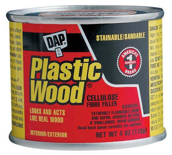 Dap® 21434 Plastic Wood® Solvent Professional Wood Filler, 4 Oz, Walnut