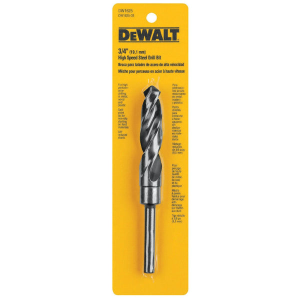 DeWalt® DW1625 High Speed Split Point Drill Bit, 3/4" Dia, 3/8" Shank