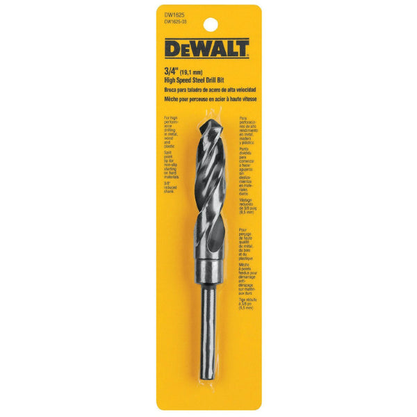 DeWalt® DW1625 High Speed Split Point Drill Bit, 3/4" Dia, 3/8" Shank