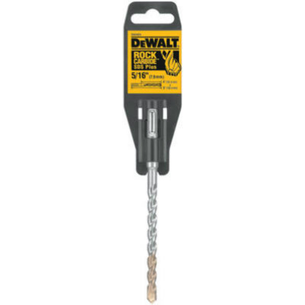 DeWalt® DW5424 Rock Carbide SDS Plus Hammer Bit, 5/16" x 4" x 6"