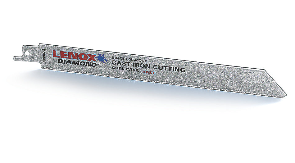 Lenox® 10833800RDG Diamond™ Grit Reciprocating Saw Blade, 8"