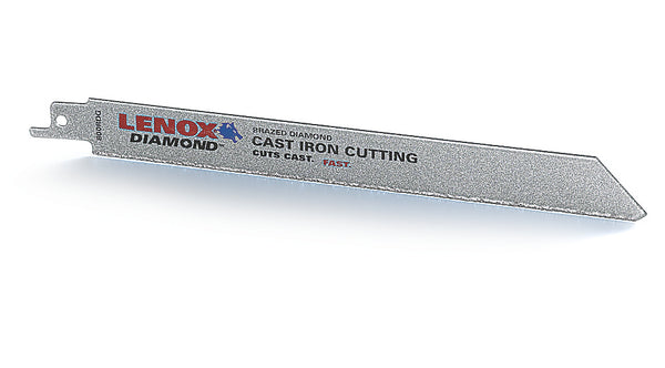 Lenox® 10833800RDG Diamond™ Grit Reciprocating Saw Blade, 8"
