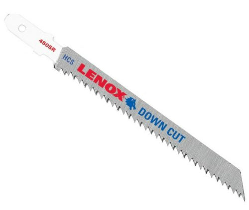 Lenox® 20753CT450SR Precision Hi-Carbon Steel Jig Saw Blades, T-Shank,10TPI, 2Pk
