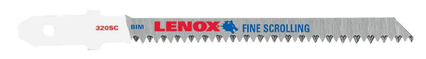 Lenox® 20754CT320SC Precision Hi-Carbon Steel Jig Saw Blades, T-Shank, 20TPI,2Pk