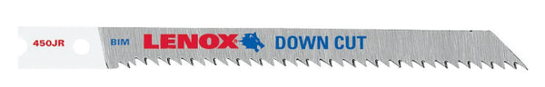 Lenox® 20758CT450JR Precision Hi-Carbon Steel Jig Saw Blades, U-Shank, 10TPI,2Pk