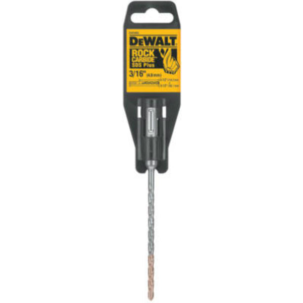DeWalt® DW5403 Rock Carbide SDS Plus Hammer Bit, 3/16" x 4-1/2" x 6-1/2"
