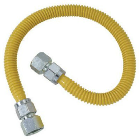 BrassCraft CSSC22-48-P SC Series Stainless Steel Gas Appliance Connector, 48"