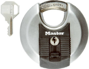 Master Lock M50XKADCCSEN Magnum Disc Lock Padlock, 3-1/8"