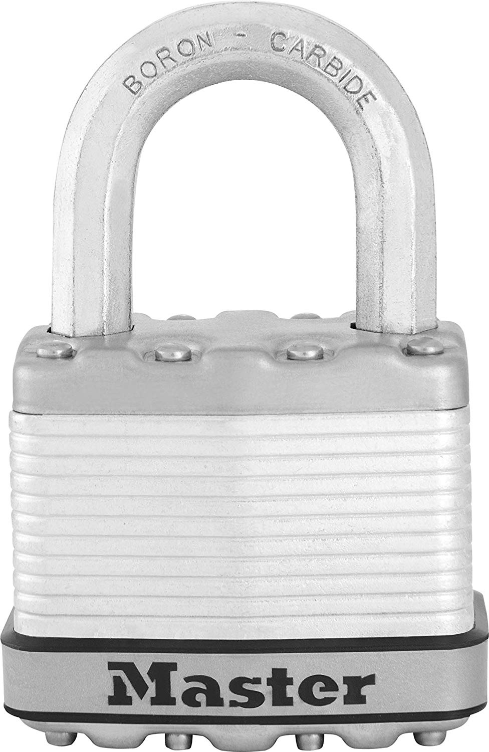 Master Lock M5XKAD Magnum Keyed Padlock, Stainless Steel, 2"