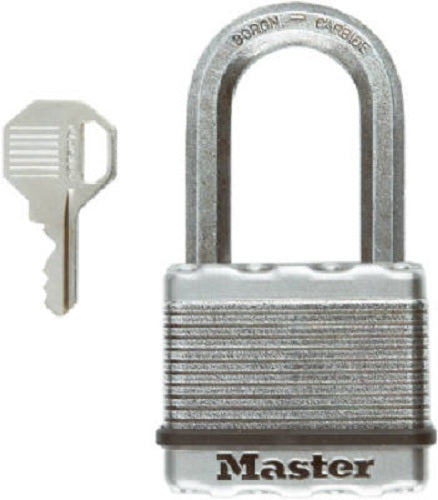 Master Lock M5XKADLFCCSEN Magnum Laminated Padlock with 1-1/2" Shackle, 2"