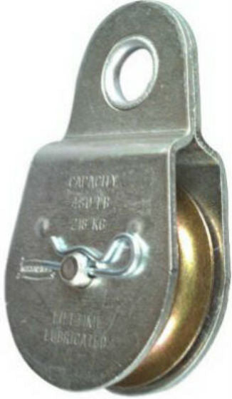 National Hardware N195-800 Fixed Eye Single Pulley, 1-1/2", Zinc Plated