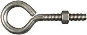 National Hardware® N221-648 Eye Bolt, 3/8" x 4", Stainless Steel