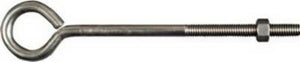 National Hardware® N221-671 Eye Bolt, 3/8" x 8", Stainless Steel