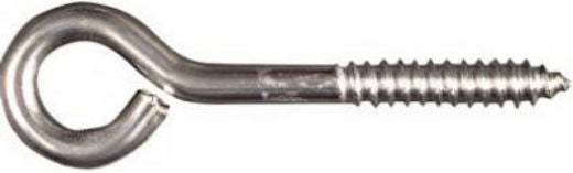 National Hardware® N220-798 Lag Screw Eye, 5/16" x 4", Stainless Steel