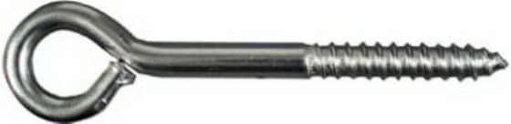 National Hardware® N220-806 Lag Screw Eye, 3/8" x 4.5", Stainless Steel