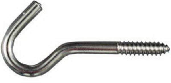 National Hardware® N220-822 Screw Hook, 3/8" x 4-7/8", Stainless Steel